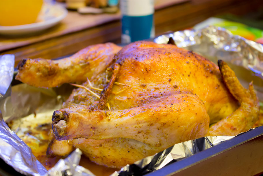 Курица в духовке фаршированная гречкой